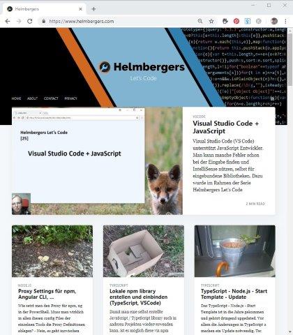 Helmbergers Let's Code Blog