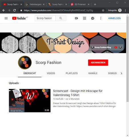 Scorp-Fashion YouTube Channel